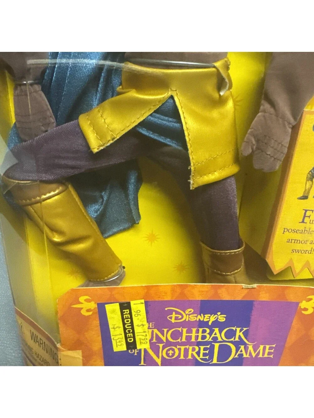 Disney's The Hunchback of Notre Dame Phoebus Doll 1995 Mattel 15312 NIB